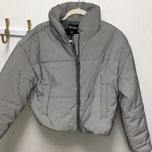 Steve Madden women’s Silver Puffer Jacket